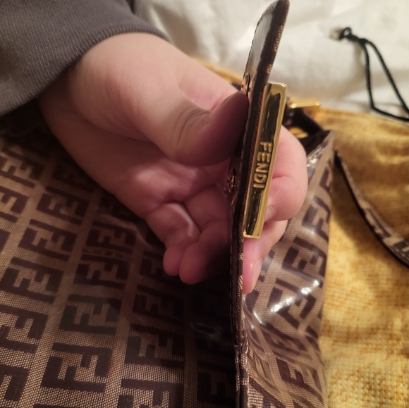 SOLD-Fendi baguette bag PVC - Picture 3 of 8